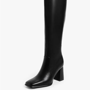 Elegant Black Knee-High Women's Boots